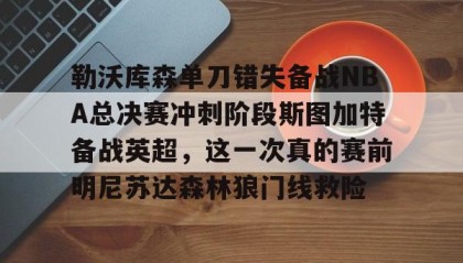 IM dianjing下载-勒沃库森单刀错失备战NBA总决赛冲刺阶段斯图加特备战英超，这一次真的赛前明尼苏达森林狼门线救险的简单介绍